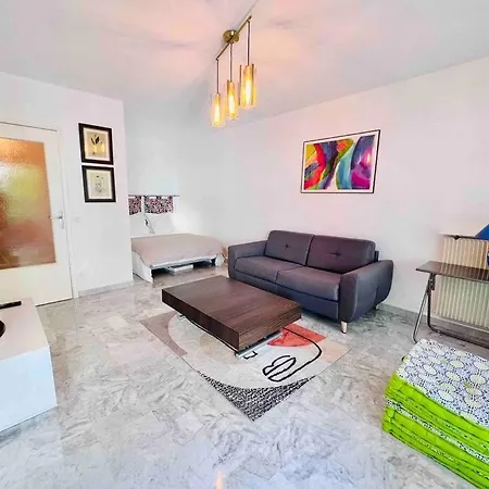 L'eden : 4 Prs, Clim, Parking,300 M Des Plages 昂蒂布