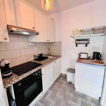 Apartmán L'eden : 4 Prs, Clim, Parking,300 M Des Plages Antibes